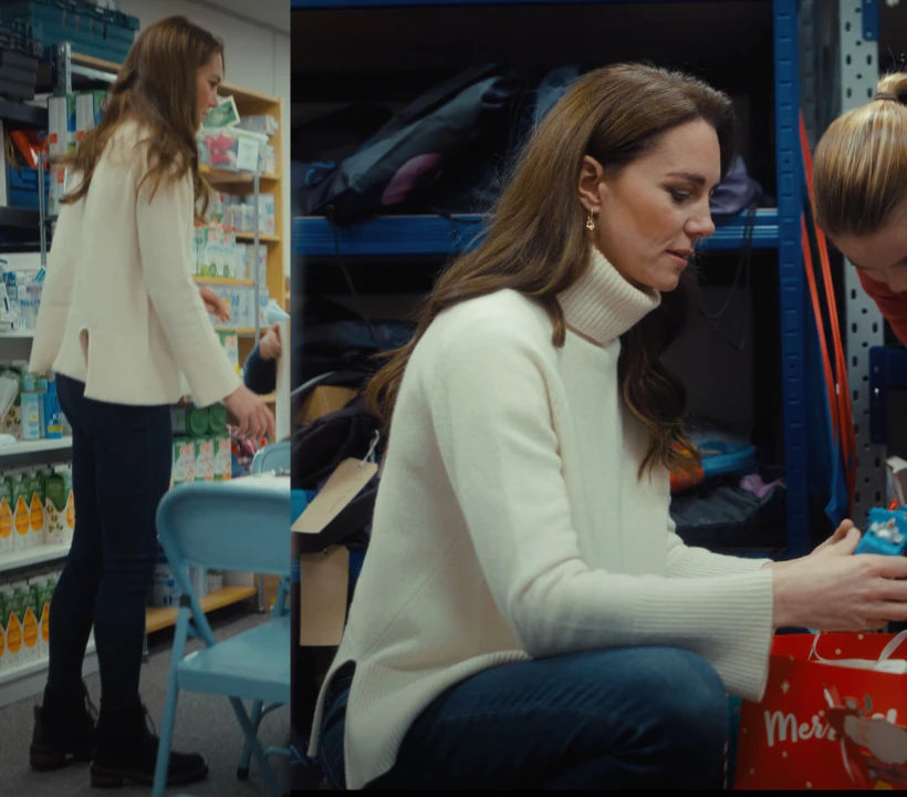 Princess Kate at Baby Banks Charity in December 2023